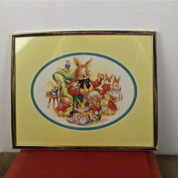 Royal Doulton Bunnykins art work kids room framed poster - Picture 6 of 6